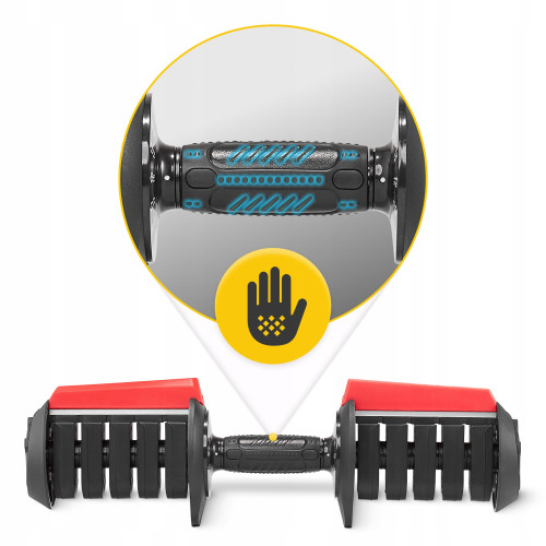 Гантель  4FIZJO 2 в 1 Premium 2.5-40 кг з регульованою вагою - фото №4